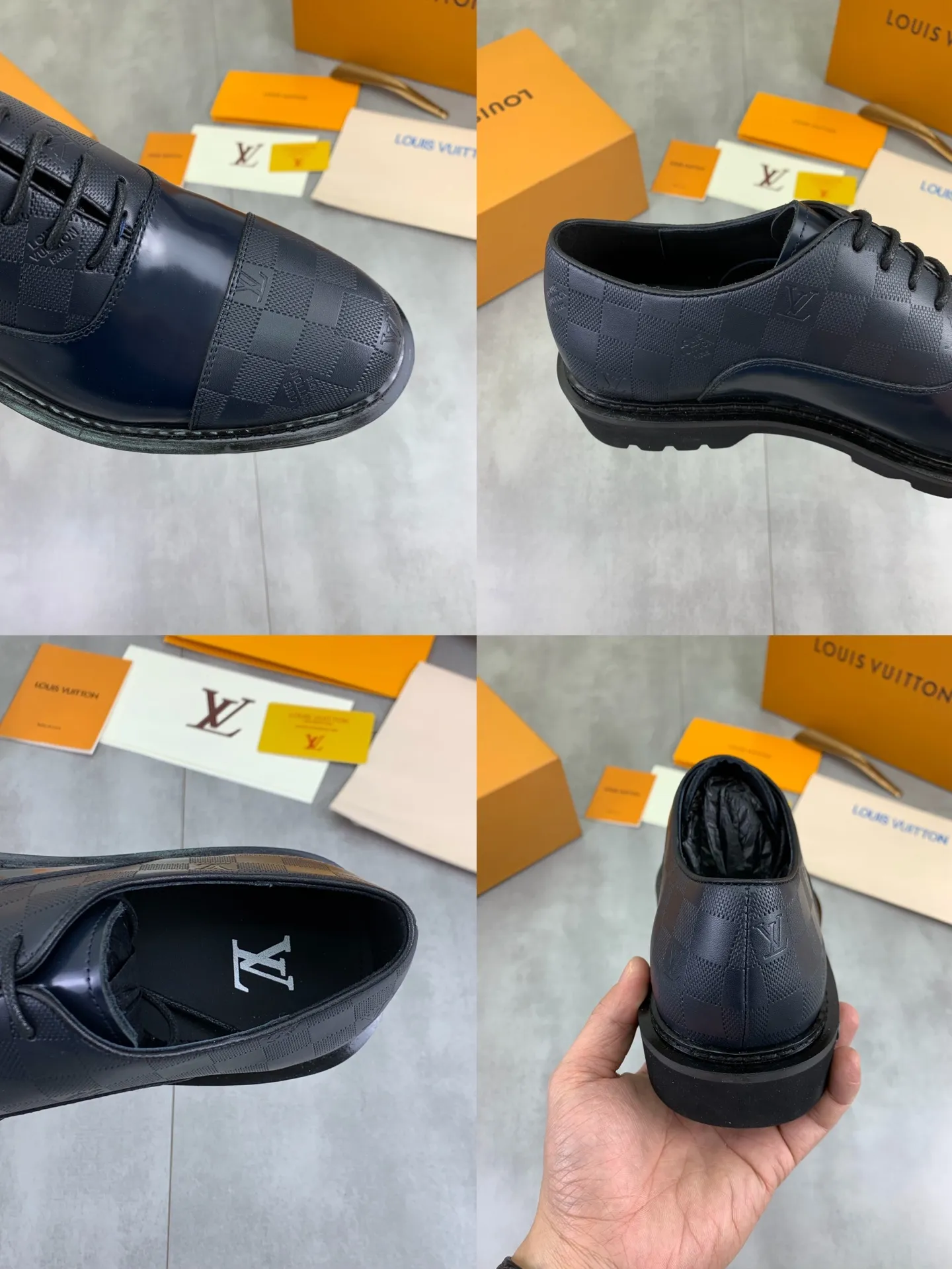 Factory price P820 💎💎💎Top version LOUIS VUITTON [Louis Vuitton] - LV men's business casual leather shoes, luxurious and noble 👞All imported original cowhide, just to create a more comfortable wearing experience, upper: original high-end calfskin➕Imported soft cowhide lining, original lightweight foam outsole✔️Color: 3️⃣colors available Size: 39-44 (38.45 46 can be customized (non-returnable)